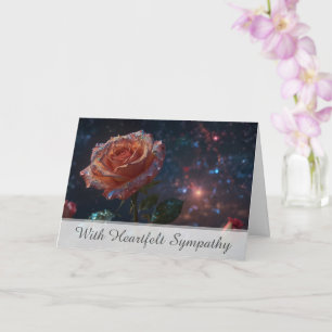 Carte *~* Cosmos Rose TV2 Sympathy Love Light Card