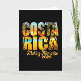 Carte Costa Rica 2026 Créer des souvenirs Famille assort