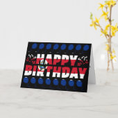 Carte Costa Rica Drapeau Patriotique Anniversaire (Fleur jaune)