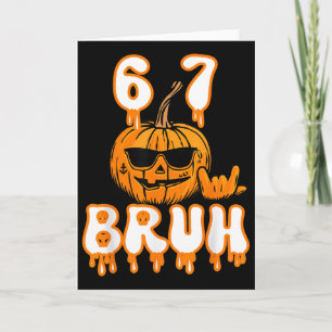 Carte Costume Brainrot de 67 memes d'Halloween Enfants 6