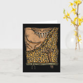 Carte Costume Caveman Halloween (Fleur jaune)