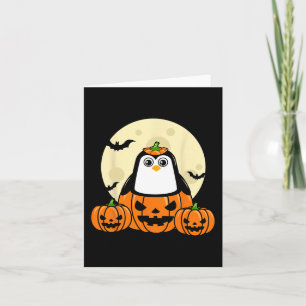 Carte Costume Chauve-Souris Lune Citrouille Manchot Mign