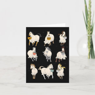 Carte Costume Citrouille Halloween Horse Ghost Boo Pour
