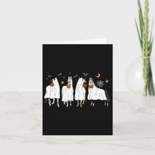 Carte Costume Citrouille Halloween Horse Ghost Boo Pour