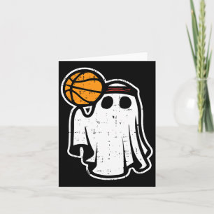 Carte Costume de basketball de fantôme Halloween esprit 