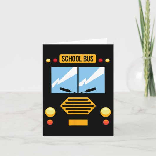Carte Costume de bus scolaire Cool Easy Vehicle Hallowee (Devant)