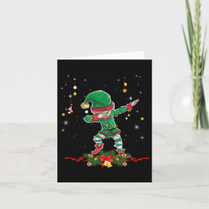 Carte Costume de chemise elfe Dabbing Escouade de Noël H