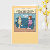 Carte Costume de chien drôle Anniversaire (Fleur jaune)