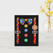 Carte Costume de clown Halloween (Fleur jaune)