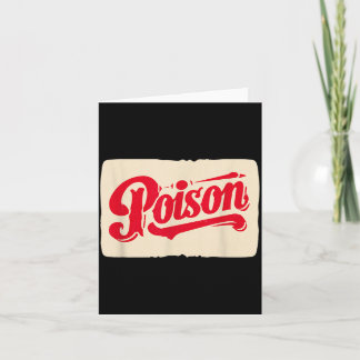 Carte Costume de discours de poison cool