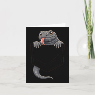 Carte Costume de dragon de Komodo Reptile Lézard Hallowe
