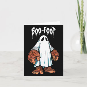 Carte Costume de fantôme Bigfoot Halloween sasquatch boo