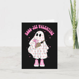 Carte Costume de fantôme mignon de saison Saint-Valentin