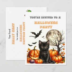 Carte Costume de fête d'Halloween pour enfants mignons