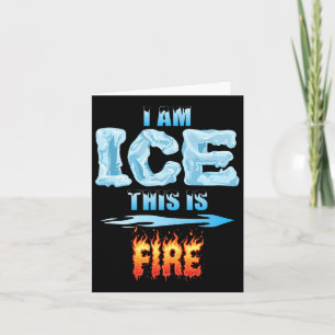 Carte Costume De Glace Et De Feu Drôle Halloween Famille