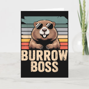Carte Costume de la journée de la marmotte de Punxy Phil