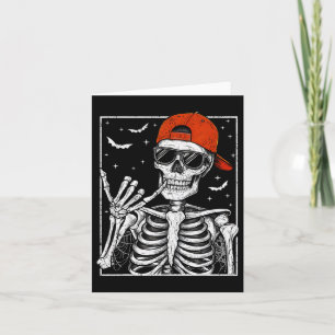 Carte Costume de main de squelette de rock pour Hallowee