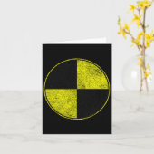 Carte Costume de mannequin de crash test Faites comme si (Fleur jaune)