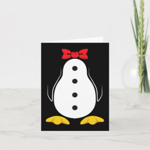 Carte Costume de pingouin Tuxedo cadeau d'Halloween pour