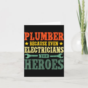 Carte Costume de plombier cool pour hommes femmes outil