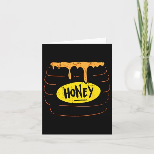 Carte Costume de pot de miel amusant doux Halloween Homm (Devant)