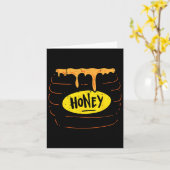 Carte Costume de pot de miel amusant doux Halloween Homm (Fleur jaune)
