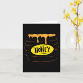 Carte Costume de pot de miel amusant doux Halloween Homm (Fleur jaune)
