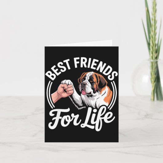 Carte Costume de Saint-Bernard Cool pour hommes femmes a (Devant)