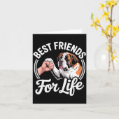 Carte Costume de Saint-Bernard Cool pour hommes femmes a (Fleur jaune)