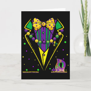 Carte Costume de soirée Tuxedo Vest Mardi Gras Carnaval