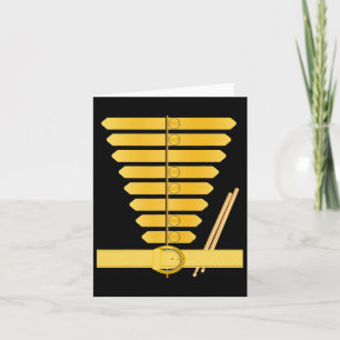 Carte Costume de tambour-major américain uniforme de fan