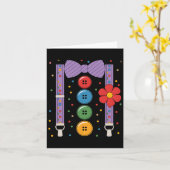 Carte Costume d'Halloween clown 1 (Fleur jaune)