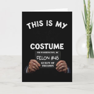 Carte Costume d'Halloween de Donald Trump en prison