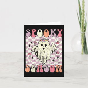 Carte Costume d'Halloween de saison effrayante