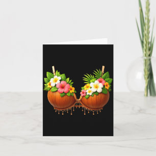 Carte Costume d'Halloween en soutien-gorge coco DIY drôl