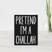 Carte Costume d'Halloween facile Hanoukka Challah (Devant)