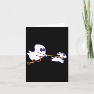 Carte Costume d'Halloween graphique pour chien fantôme m