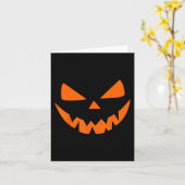 Carte Costume d'Halloween Jack O'Lantern Citrouille visa (Fleur jaune)