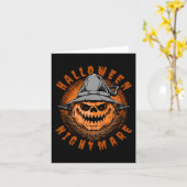 Carte Costume d'Halloween nocturne (Fleur jaune)
