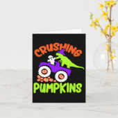 Carte Costume d'Halloween pâle Citrouille (Fleur jaune)