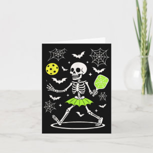 Carte Costume d'Halloween Pickleball, Saison Éffrayante