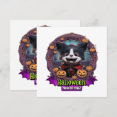 Carte Costume d'Halloween pour chiots (Devant / Derrière)
