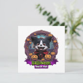 Carte Costume d'Halloween pour chiots (Debout devant)