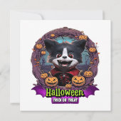 Carte Costume d'Halloween pour chiots (Dos)