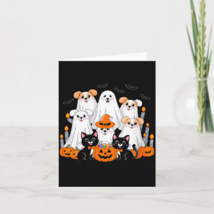 Carte Costume d'Halloween pour femme Chien habillé en fa