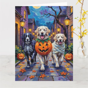 Carte Costume d'Halloween pour la tournée des friandises