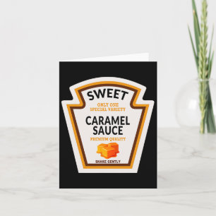 Carte Costume d'Halloween Sauce Caramel 2024 Famille drô