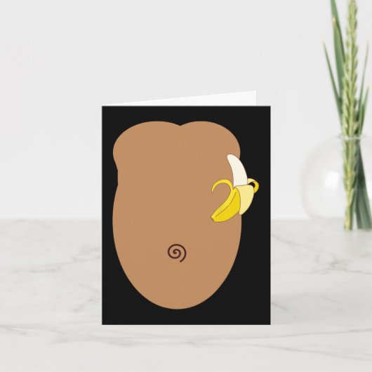 Carte Costume d'Halloween singe (Devant)