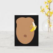 Carte Costume d'Halloween singe (Fleur jaune)