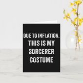 Carte Costume d'Halloween sorcier (Fleur jaune)